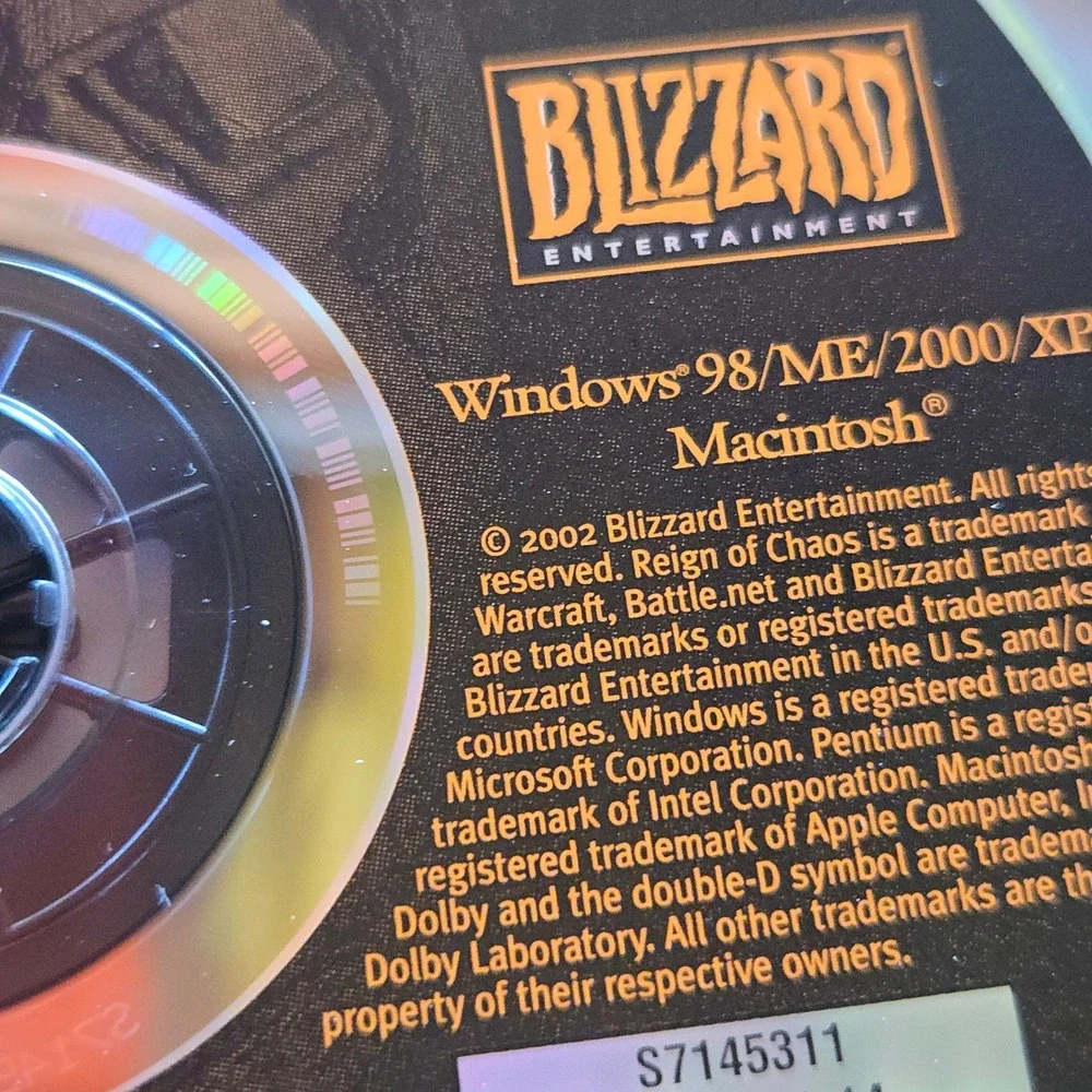 VTG Blizzard Warcraft III Battle Chest PC Mac Reign Of Chaos Frozen Throne USA